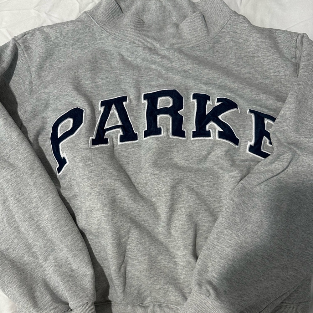 Parker Gray Turtleneck Sweater